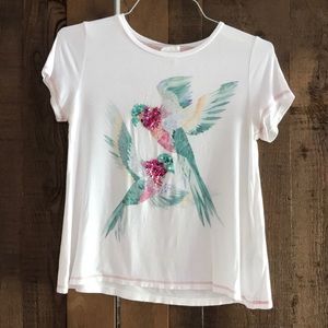 Girls t-shirt with sequin detail